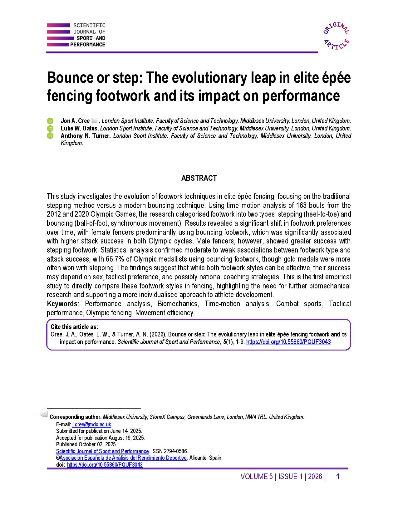 Bounce or step: The evolutionary leap in elite épée fencing footwork and its impact on performance
